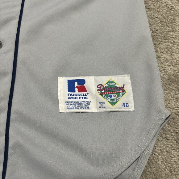 Vgt Russell Authentic Diamond Collection Seattle Mariners Grey Jersey 40 Medium - Picture 2 of 7